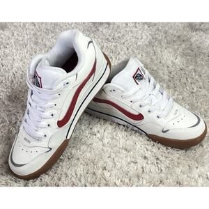 US Men's 8 - VANS Rowley XLT Skate Gum Sneaker - Black/Red/white